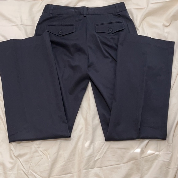 BCBGMaxAzria dark blue cotton trouser pants size 2 - Picture 3 of 8